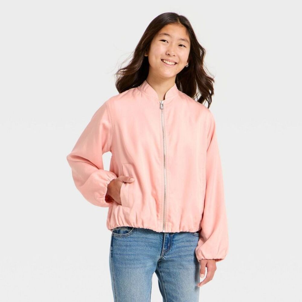 Girls' Bubble Blouson Jacket - art class Pink XS